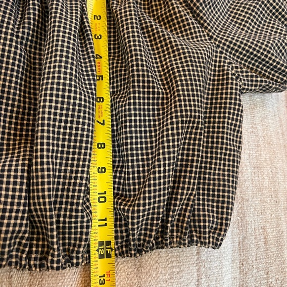 Sunset Vintage handmade top from deadstock gingham fabric. Like new - Picture 6 of 6
